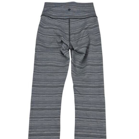 Lululemon High Times Pant Luxtreme In Cyber Stripe Deep Coal Black Size 2 - Picture 6 of 8